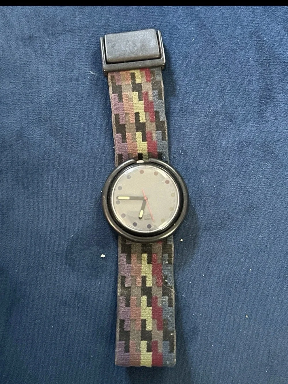 Vintage POP Swatch Elastic Band 80's 90's Swiss Quartz